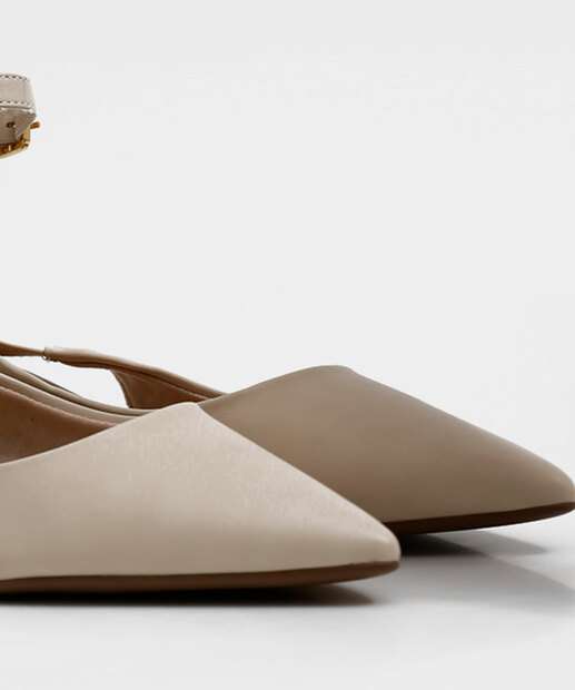 Scarpin Feminino Slingback Salto Grosso Bebecê 
