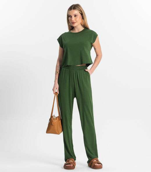 Image_Calça Feminina Em Molecotton Rovitex Verde
