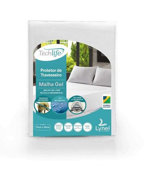 Protetor de Travesseiro Malha Gel Lynel Branco