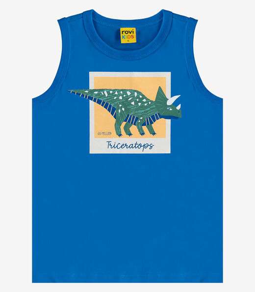 Machão Infantil em Meia Malha Rovi Kids Azul