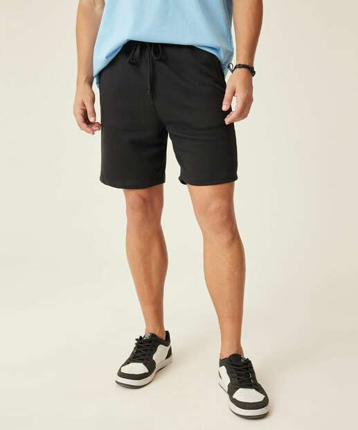 Bermuda Masculina Moletom Bolsos 