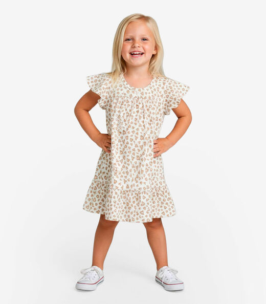 Image_Vestido Infantil Com Manga Godê Select Rosa