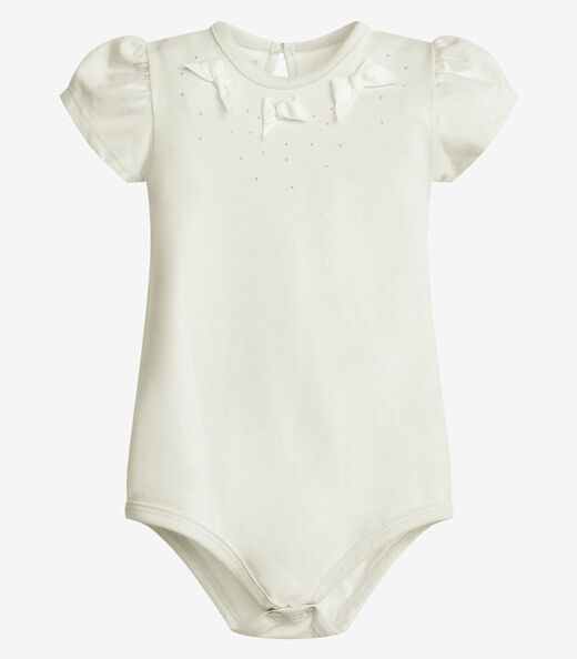 Conjunto Menina Body Com Shorts Trick Nick Bege