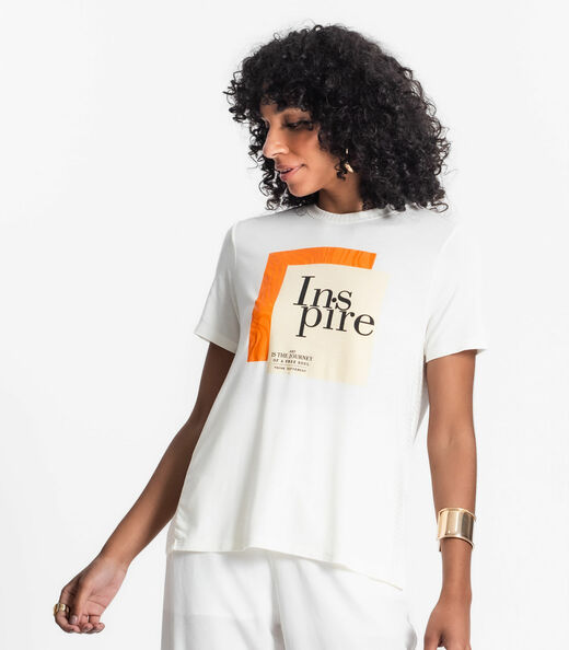 Blusa Feminina Estampada Select Bege