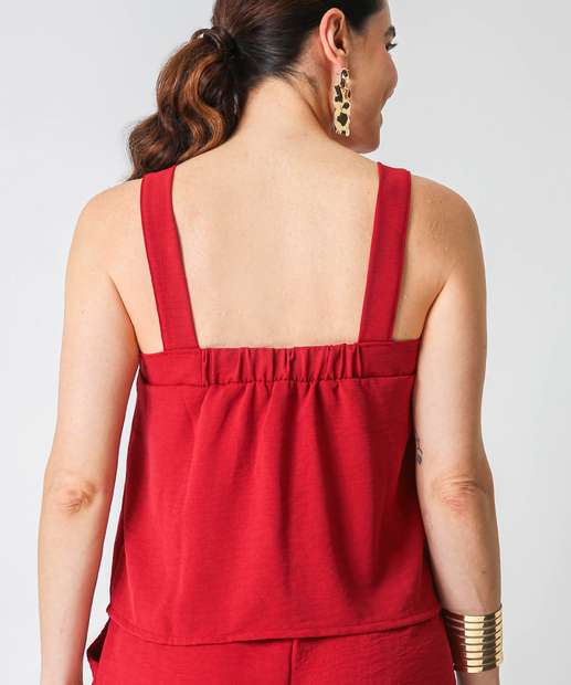 Blusa Regata Feminina Marisa Vermelho