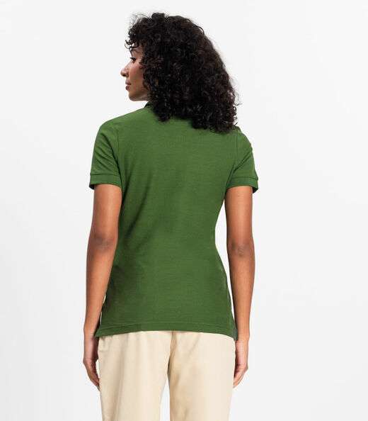 Polo Feminina Piquet Básica Select Verde
