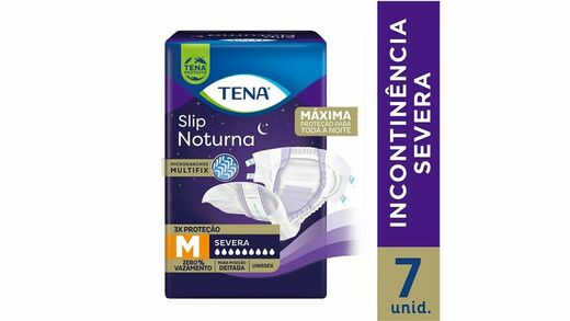 Image_Kit 2 Fraldas Geriátrica Tena Slip Noturna Tamanho M 7 unidades cada