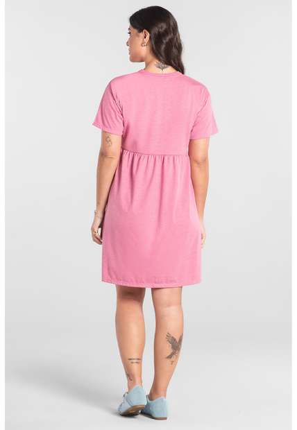 Vestido de Manga Curta em Algodão Just Basic