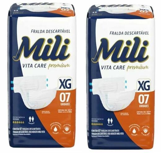 Image_Kit 2 Fraldas Geriatrica Mili Vita Care (Xg) 7 Unidades cada