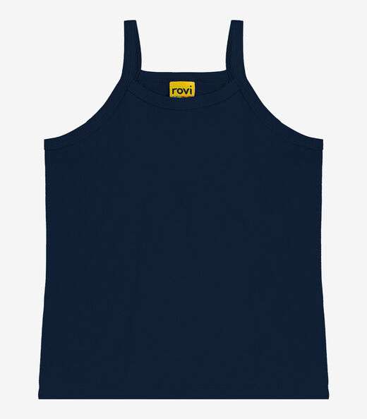 Regata De Alça Infantil Feminina Rovi Kids Azul