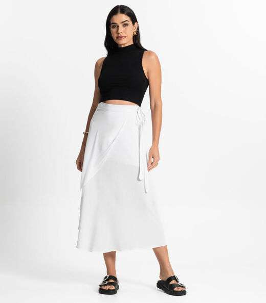 Regata Feminina Gola Alta Canelada Select Preto