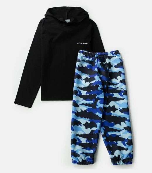 Image_Conjunto Infantil Menino Meia Estação Keki Boys Preto