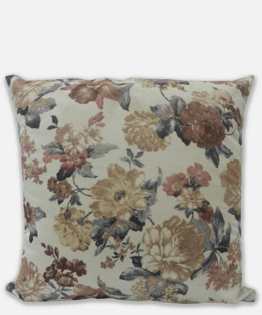 Almofada Aveludada Estampada Floral Master Comfort