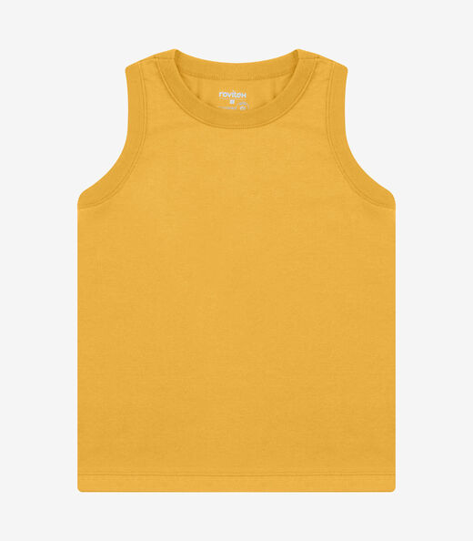Regata Básica Infantil Masculina Rovi Kids Amarelo