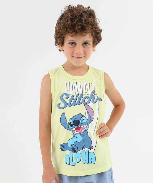 Image_Regata Infantil Stitch Disney Tam 4 a 10 Verde