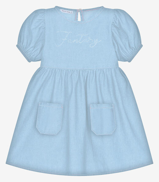 Image_Vestido Infantil Jeans Trick Nick Azul