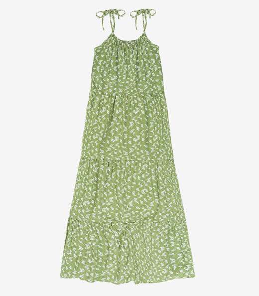 Image_Vestido Longo Feminino Estampado Viscolinho Select Verde