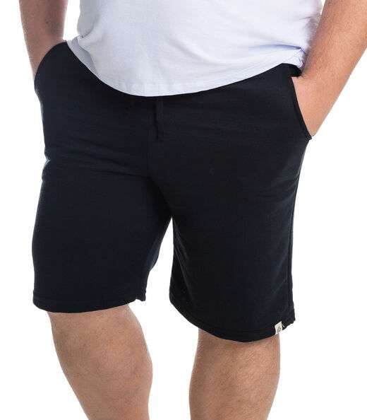 Image_Bermuda Masculina Moletom Plus Size Select Preto