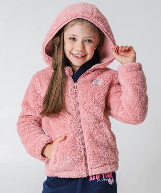 Image_Jaqueta Infantil Feminina Peluciada Rosa Tam 4 a 10