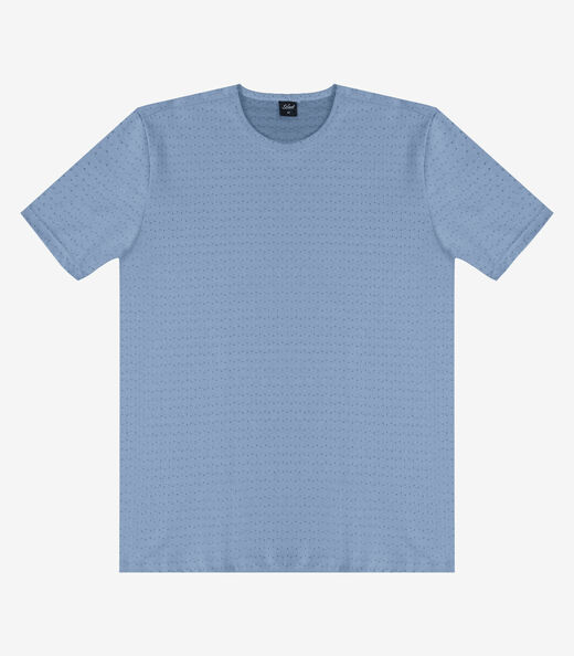 Camiseta Masculina Básica Em Malha Drop Select Azul