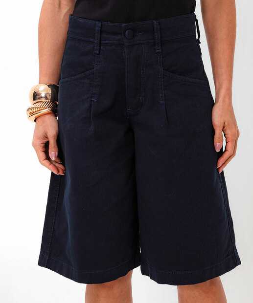Bermuda Jorts Feminina Sarja Bolsos Zune Jeans Azul