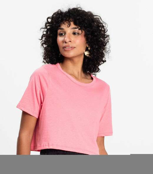 Blusa Cropped Lisa Select Rosa