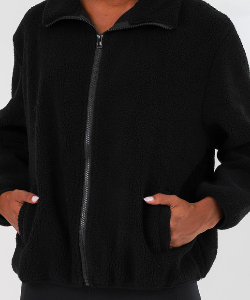 Casaco Feminino Fitness Sherpa Marisa Preto
