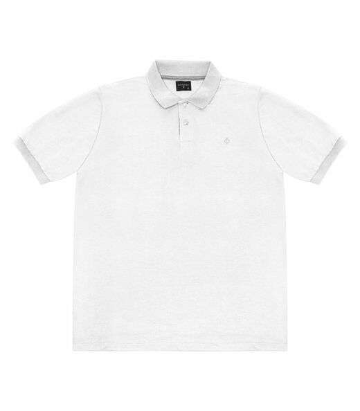 Polo Masculina Básica Diametro Branco