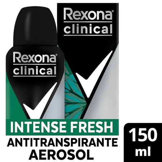 Kit c/4 Unidades de Desodorante Rexona Clinical Men Aerosol Intense Fresh 150ml