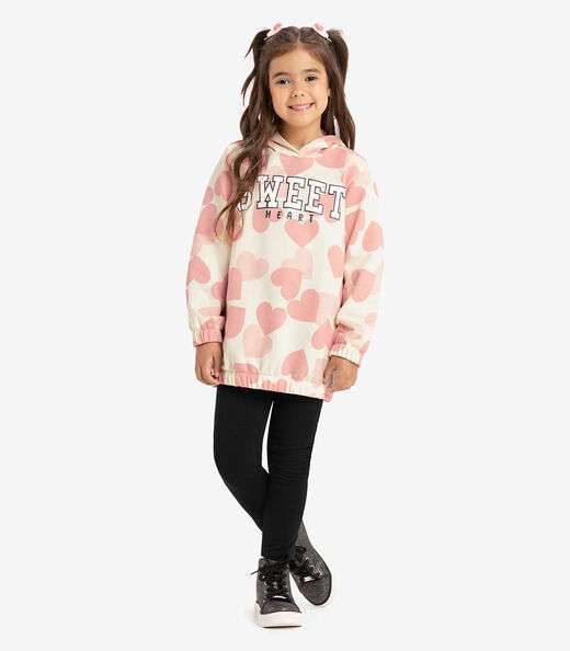 Conjunto Infantil Blusão Com Legging Rovi Kids Bege