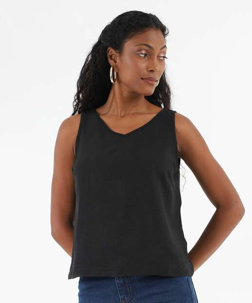 Image_Blusa Regata Feminina Crepe Argola Marisa Preto