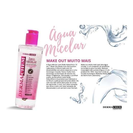 Água Micelar Ácido Hialurônico Dermachem 250ml (Ver DMS4235)