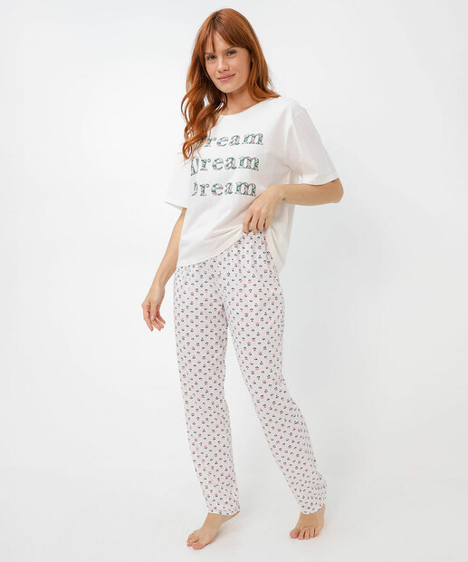 Image_Pijama Feminino Estampa Floral Marisa Off White