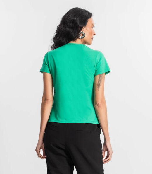 Blusa T-Shirt Feminina Estampada Select Verde
