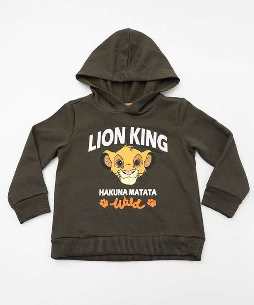 Conjunto Infantil Moletinho Rei Leão Tam 1 a 3 Verde