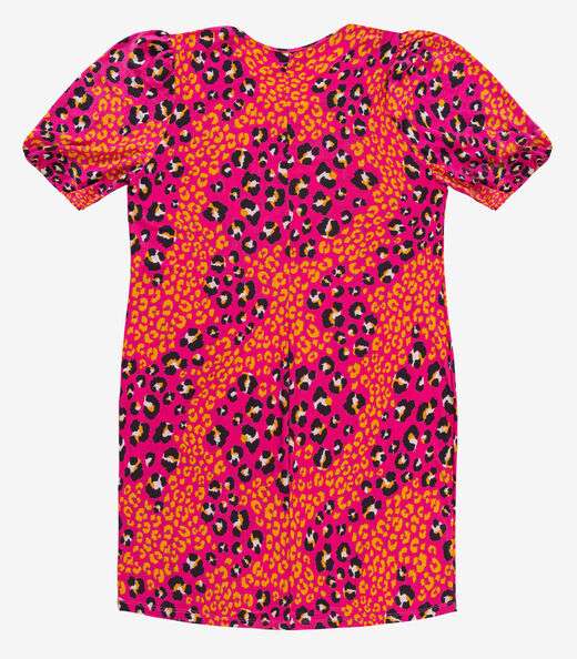 Vestido Malha Fria Plus Infinita Cor Rosa