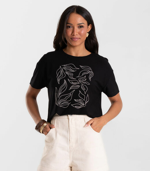 Image_Blusa Feminina Visco Creponada Com Estampa Rovitex Preto