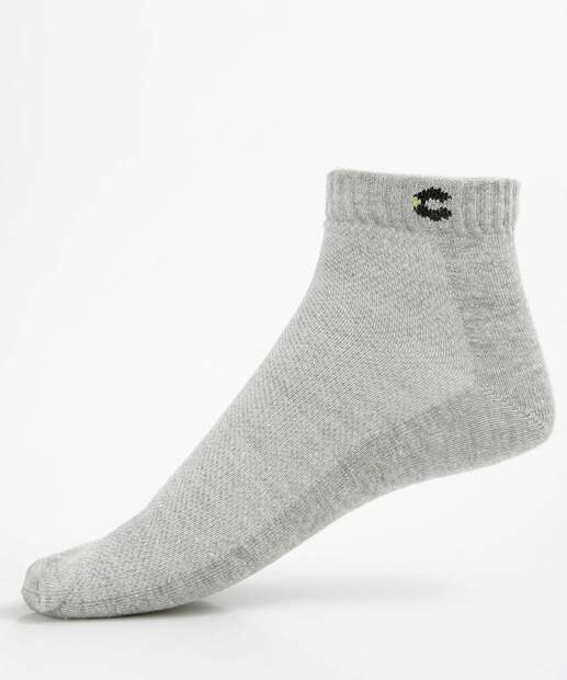 Kit 3 Pares Meias Masculina Cano Curto