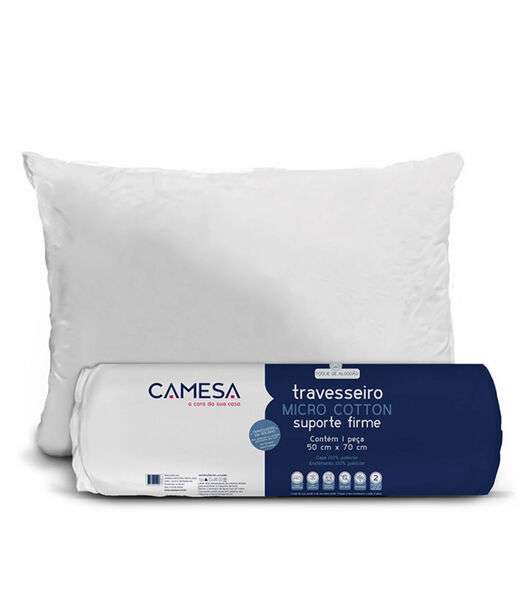 Image_Travesseiro Micro Cotton Rolinho Sup. Firme Camesa Branco