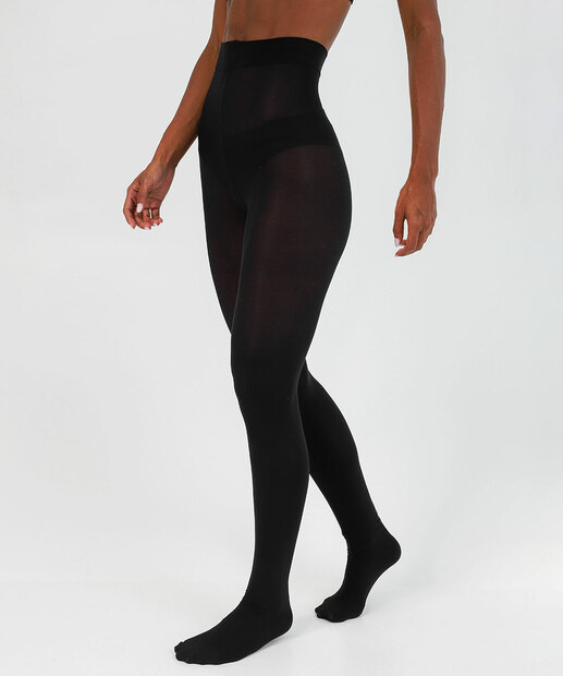 Meia-Calça Feminina Opaca Fio 40 com Elastano Selene Preto