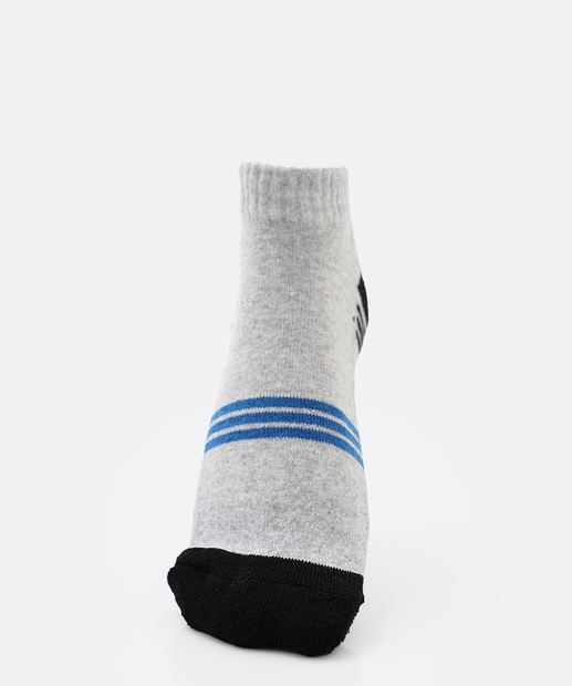 Kit 3 Pares Meias Masculina Cano Curto MR Branco