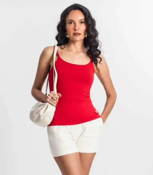 Image_Blusa Feminina De Alça Seletc Vermelho