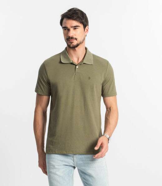 Image_Camisa Polo Básica Masculina Diametro Verde