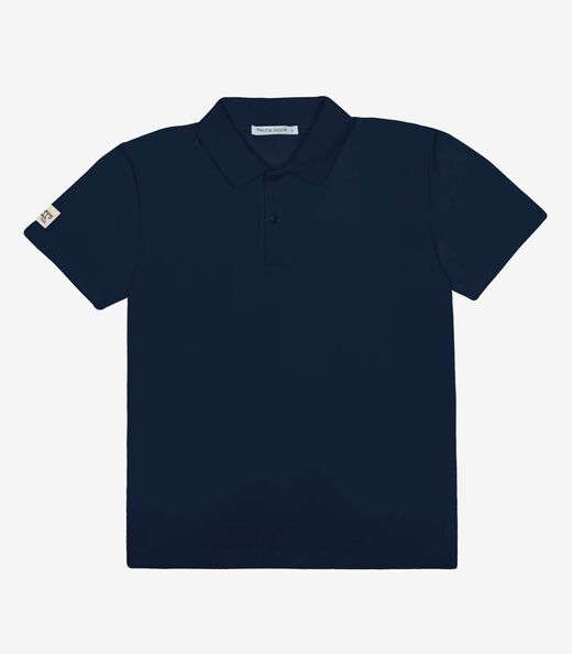 Polo Infantil Cotton Leve Rovi Kids Azul