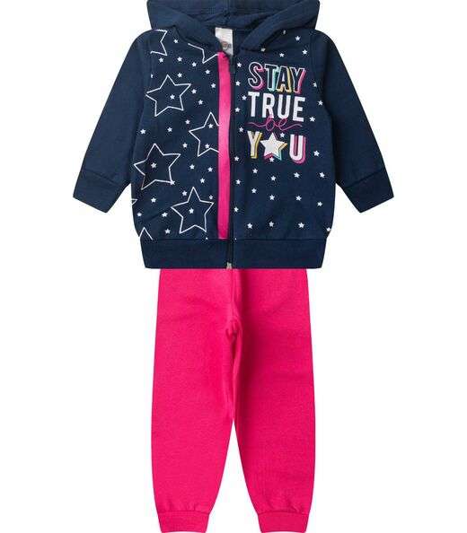 Image_Conjunto De Moletom Infantil Com Capuz Kappes Azul