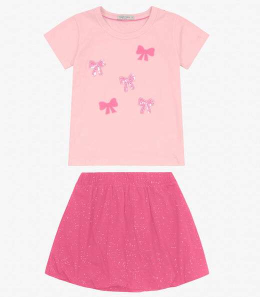 Image_Conjunto Blusa com Saia em cotton leve Trick Nick Rosa