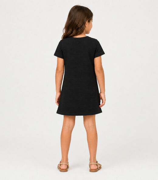 Vestido Infantil Menina Em Malha Puvil Select Preto