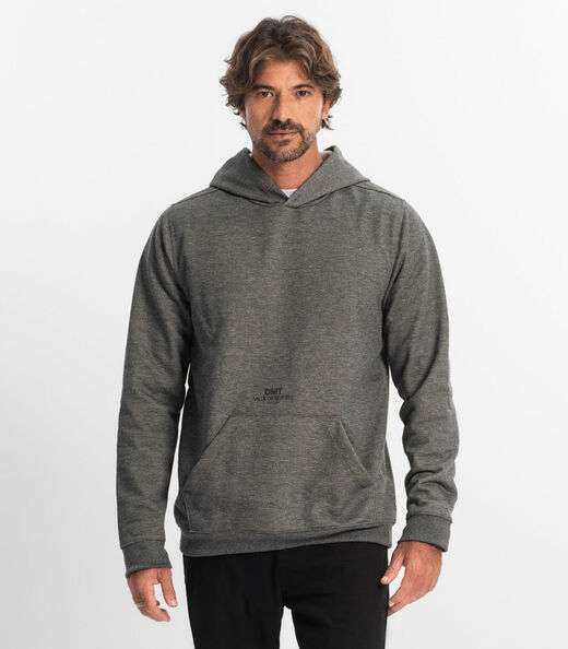Blusão Masculino Com Capuz Diametro Cinza