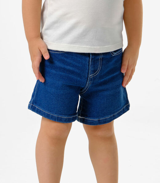 Conjunto Infantil Blusa Com Shorts Trick Nick Bege