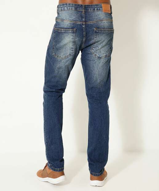 Calça Masculina Jeans Slim Bolsos MR
